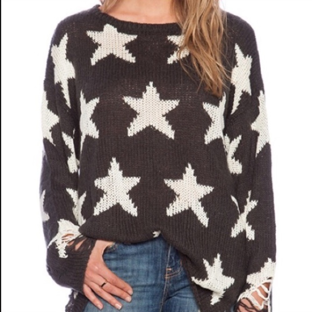 Wildfox sewing stars Lennon sweater - size M